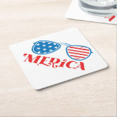 Merica 4. Juli Design-32042 Untersetzer (angewinkelt)