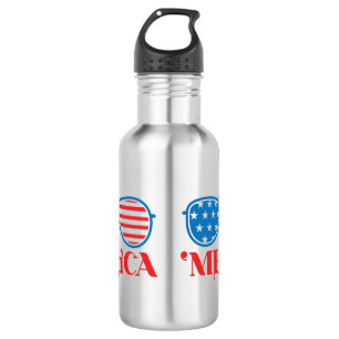 "Merica - 4. Juli Edelstahlflasche