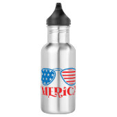 "Merica - 4. Juli Edelstahlflasche (Rechts)