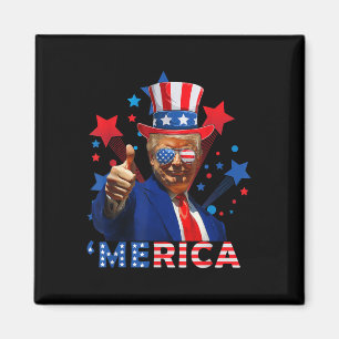 Merica 4. Juli Feuerwerk Funny Trump Independe Magnet