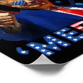Merica 4. Juli Feuerwerk Funny Trump Independe Poster (Ecke)