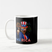 Merica 4. Juli Funny Trump Fireworks Independe Kaffeetasse (Links)