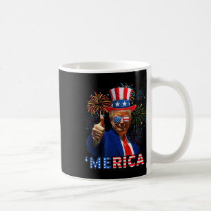 Merica 4. Juli Funny Trump Fireworks Independe Kaffeetasse