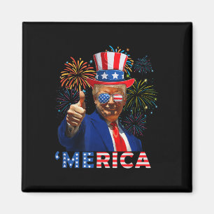 Merica 4. Juli Funny Trump Fireworks Independe Magnet