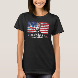Merica 4. Juli Männer American Flag USA Sungrace T-Shirt