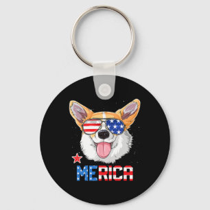 Merica 4. Juli T Shirt Kinder Jungen Mädchen Hund Schlüsselanhänger
