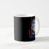 Merica Abraham Lincoln 4. Juli Shirt Men Ameri Kaffeetasse (VorderseiteRechts)