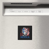 Merica Abraham Lincoln 4. Juli Shirt Men Ameri Magnet (In Situ (Geschirrspüler))