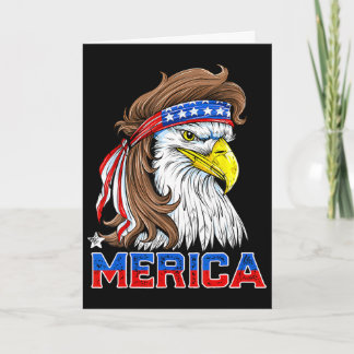 Merica Adler Mullet 4. Juli Männer Frauen Amerikan Karte