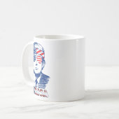 Merica America Happy 4. Juli Trump American Fl Kaffeetasse (Vorderseite Links)