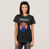 Merica American Mullet Business In Front Party In T-Shirt (Vorne ganz)