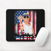 Merica Bae Salt Sprinkle American Flag Patriotics Mousepad (Mit Mouse)