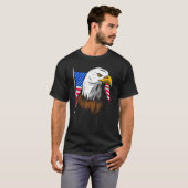 Merica Bald Eagle Independence Day 4. Juli T-Shirt (Vorne ganz)
