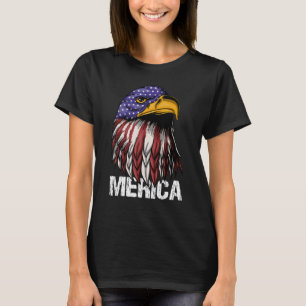 Merica Bald Eagle Independence Day 4. Juli T-Shirt