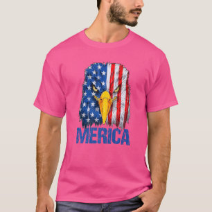 Merica Bald Eagle Independence Day 4. Juli T-Shirt