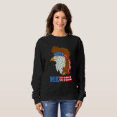 Merica Bald Eagle Mullet American Independence Day Sweatshirt (Vorne ganz)