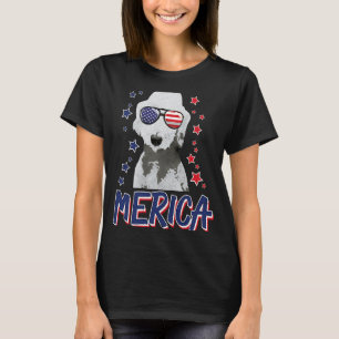 Merica Bedlington Terriers Dog 4. Juli USA T-Shirt
