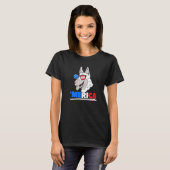 Merica Belgischer Malinois Hund T-Shirt (Vorne ganz)