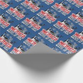 "Merica - Bringin" die bernsteinfarbigen Wellen Geschenkpapier (Ecke)