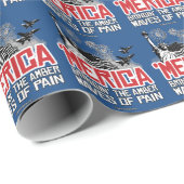 "Merica - Bringin" die bernsteinfarbigen Wellen Geschenkpapier (Rolleneckpunkt)