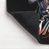 Merica Bruh Patriotic Skeleton Dinosaur T Rex 4. Mousepad (Ecke)