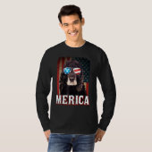 Merica Cocker Spaniel Hund American Flag 4. Juli T-Shirt (Vorne ganz)