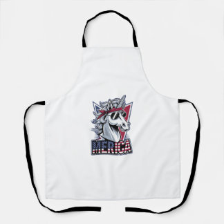Merica Cooles Einhorn Patriotische Vibes Tank Top Schürze