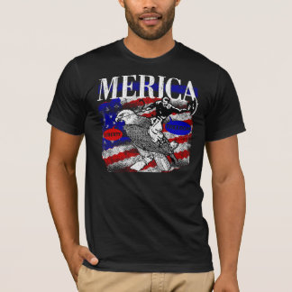 Merica Cowboy und Eagle T-Shirt