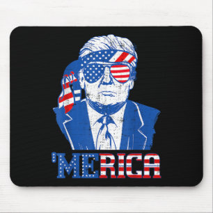 Merica Donald Trump - Funny Trump 4. Juli Amer Mousepad