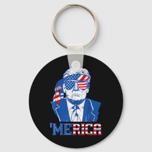 Merica Donald Trump - Funny Trump 4. Juli Amer Schlüsselanhänger