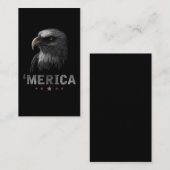 Merica Eagle 4. Juli USA Patriotic Visitenkarte (Vorne/Hinten)
