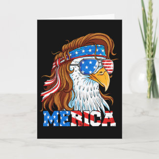 Merica Eagle Mullet 4. Juli Amerikanische Flagge U Karte