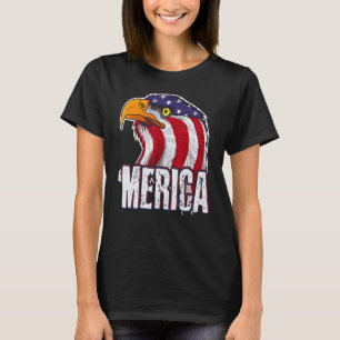 Merica Eagle Mullet American Flag 4. Juli USA T-Shirt