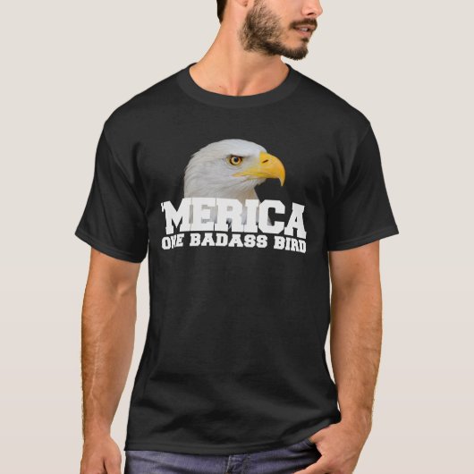 'MERICA eins Badass Vogel-T - Shirt (Vorderseite)