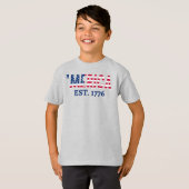 'merica Est. 1776 American Patriotic T - Shirt (Vorne ganz)