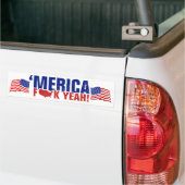 'Merica Fck ja! Lustig und patriotisch Autoaufkleber (Auf Lkw)