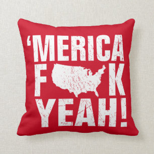 'merica fck ja! Patriotisch Kissen