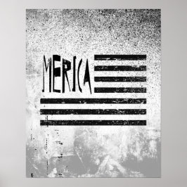 Merica Flag Poster