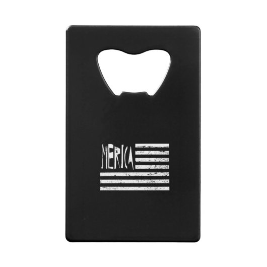 Merica Flagge Kreditkartenflaschenöffner (Vorderseite)