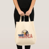 'MERICA Flagge und Adler-Taschen-Tasche Tragetasche (Vorderseite (Produkt))