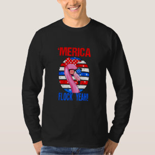 Merica Flock Yeah Flamingo 4. Juli Frauen Kind T-Shirt