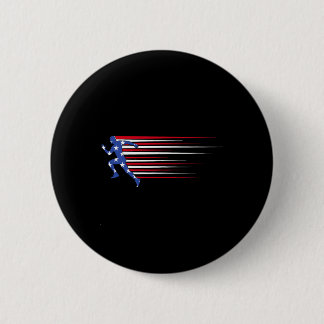 ‚merica Gorilla Flag Sungles Lustig Patriotisch  Button