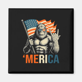 ‘merica Gorilla-Flagge Sungles Lustig Patriotisch  Magnet