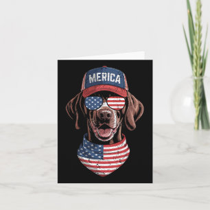 Merica Gsp Dog 4. Juli US-amerikanische Flagge USA Karte