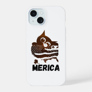 Merica Katze iPhone 15 Hülle
