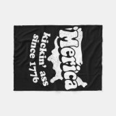 Merica Kickin' Seit 1776  Fleecedecke (Vorderseite (Horizontal))