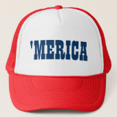 Merica LKW-Hut für 4. Juli Party Truckerkappe (Vorderseite)