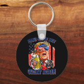 Merica macht 4. Juli wieder groß Männer trinken B Schlüsselanhänger (Vorderseite)