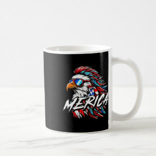 Merica Mullet Eagle Funny 4. Juli Kaffeetasse