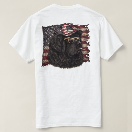 'merica Neufundländer T-Shirt (Design Rückseite)